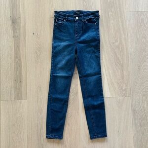 Celebrity Pink Dark Blue High Rise Ankle Skinny Jeans size 7/28